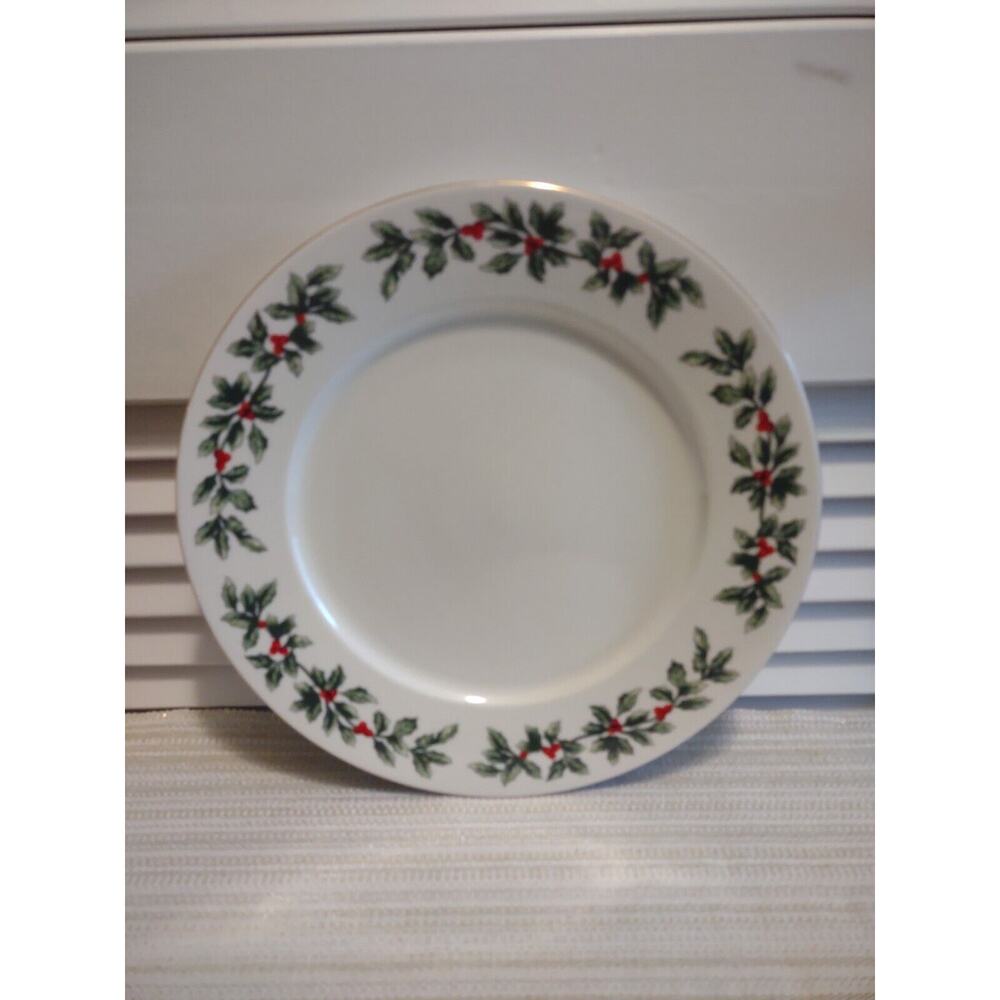 Formalities by Baum Bros Holly Collection 10 5/8" porcelain dinner plate
